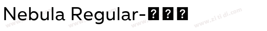 Nebula Regular字体转换